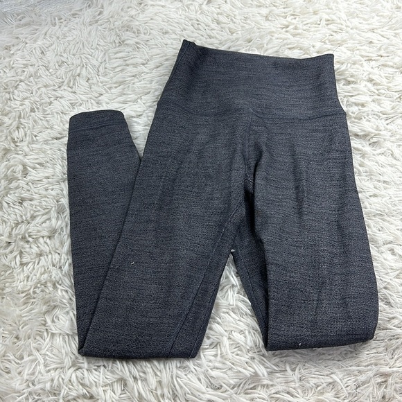 Lululemon Align Pant II 25" Mini Heathered Herringbone Heathered Black White / B - Picture 1 of 5